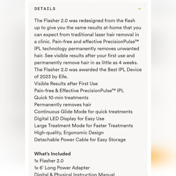 Nood The Flasher 2.0 Hair Removal IPL Device- Black - Picture 11 of 15